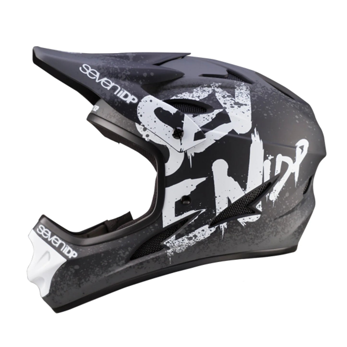 7idp M1 Full Face Helmet – Gradient Black/White (Used)