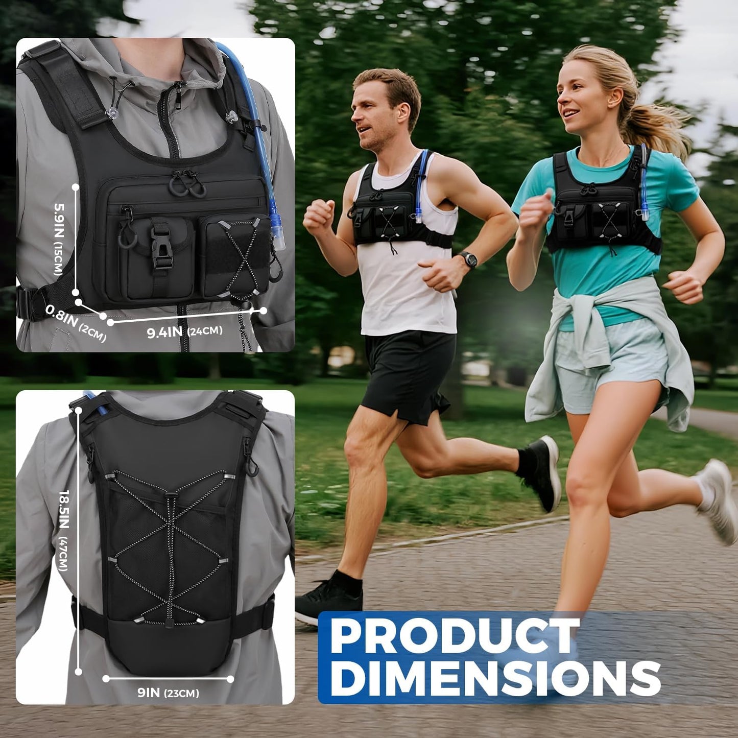 Hydration Vest Backpack with 2L Water Bladder (BRAND NEW)