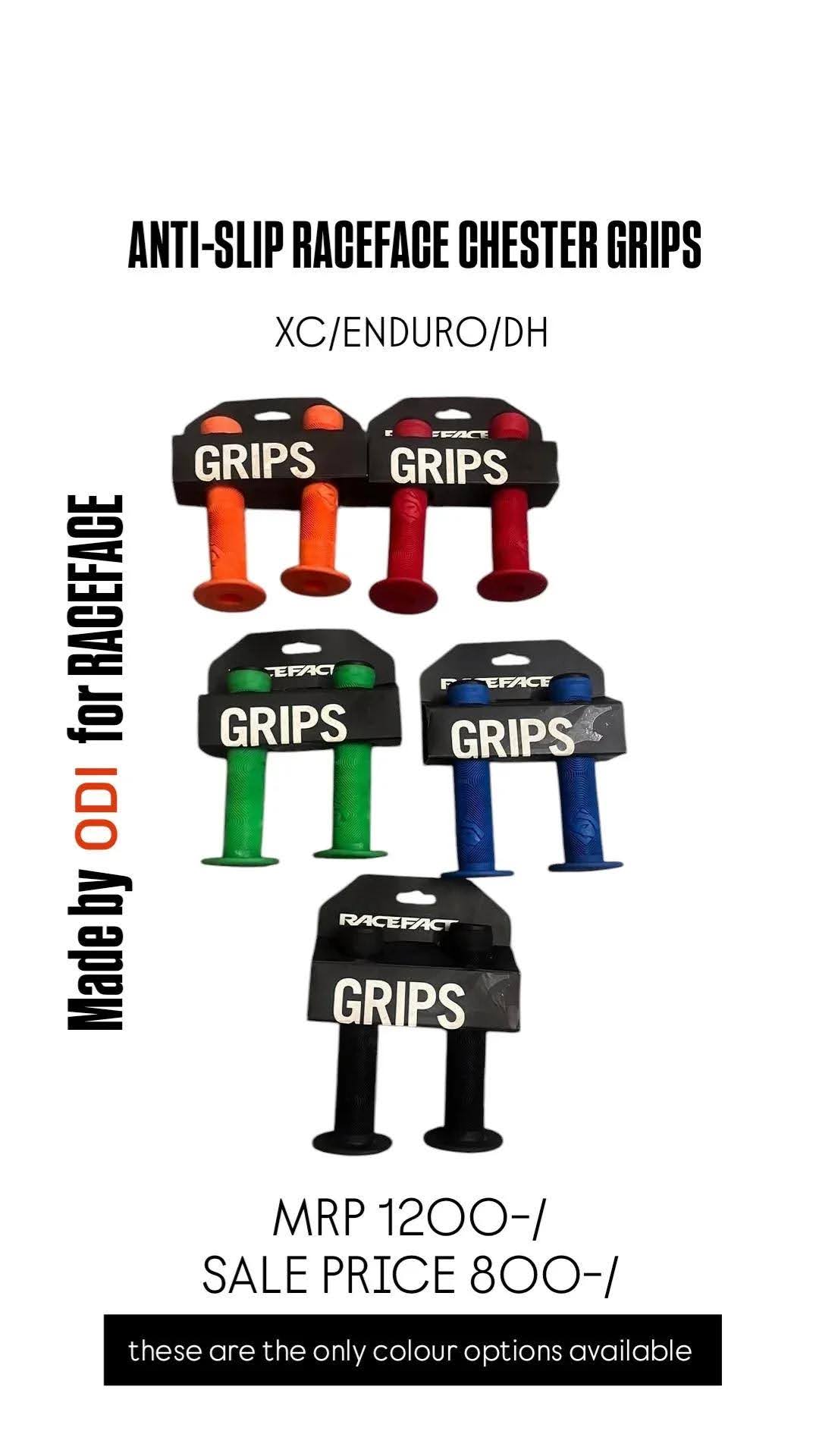 Anti-Slip Race Face Chester Grips (New)