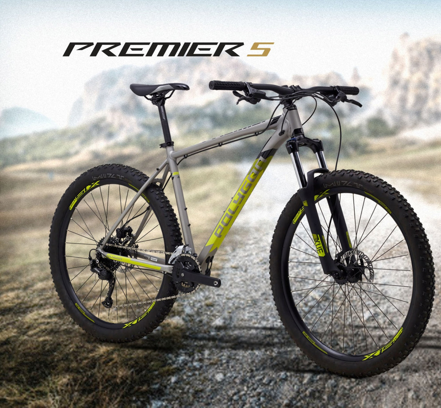 Polygon Premier 5 – 27.5″ Hardtail MTB - Grey