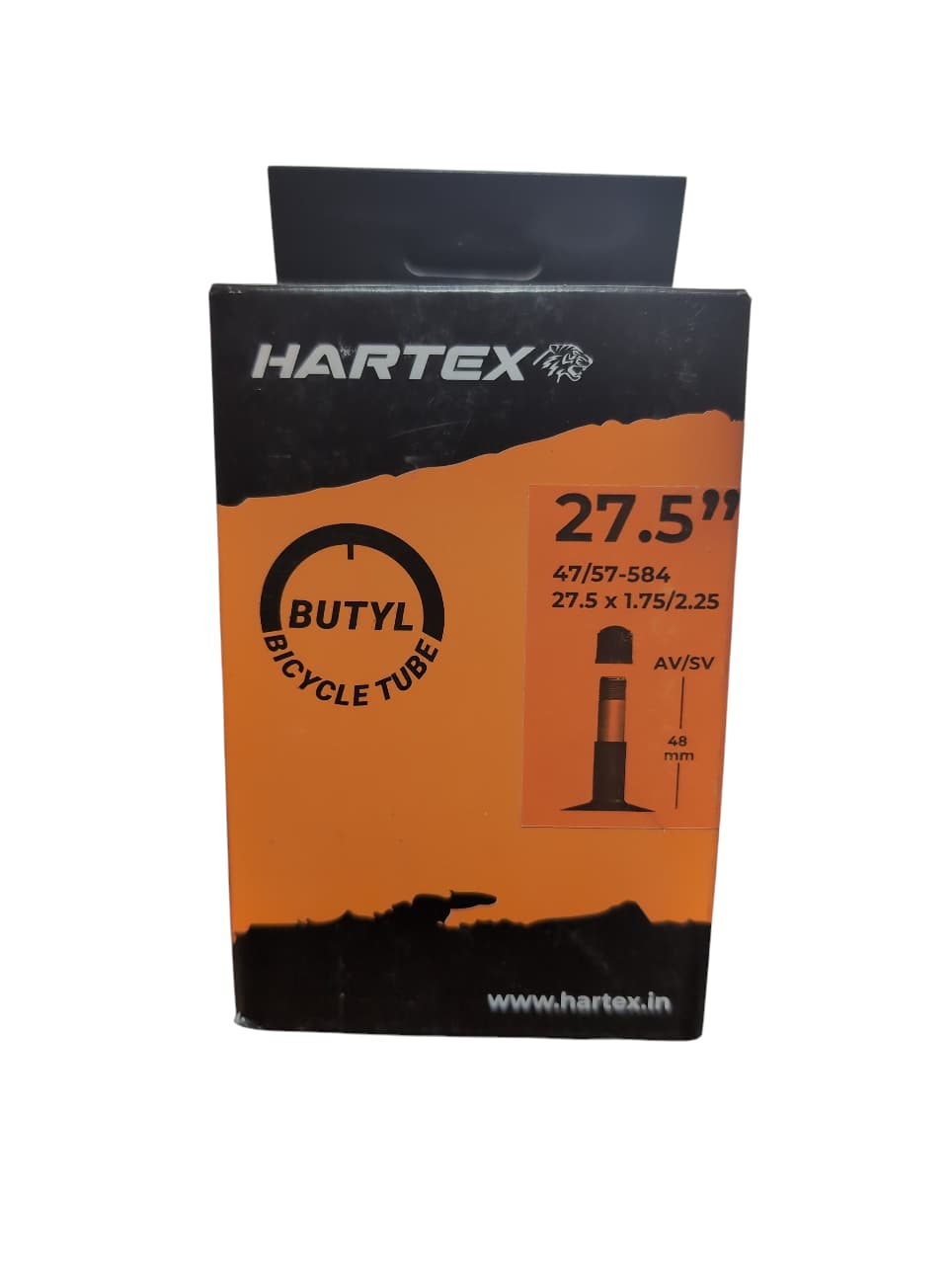 Hartex Butyl Bicycle Tube 27.5/650B x 1.75/2.25 Schrader