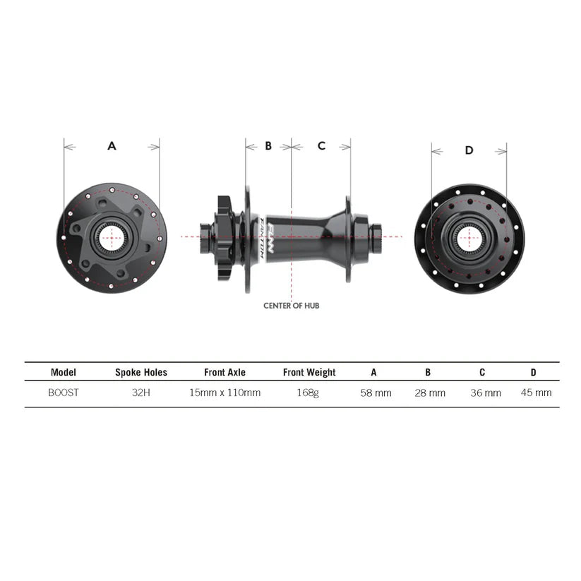FUNN FANTOM HUB - 32 H REAR BOOST / 12X148mm / Shimano HG Drive