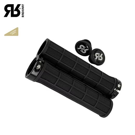 Radkaat Rubber LockFit MTB Grip – Black / Brown
