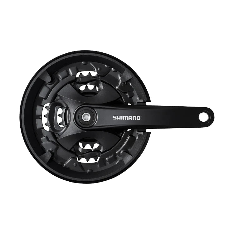 Shimano Triple Chainring Crankset - 3x7/8 Speed Square Taper