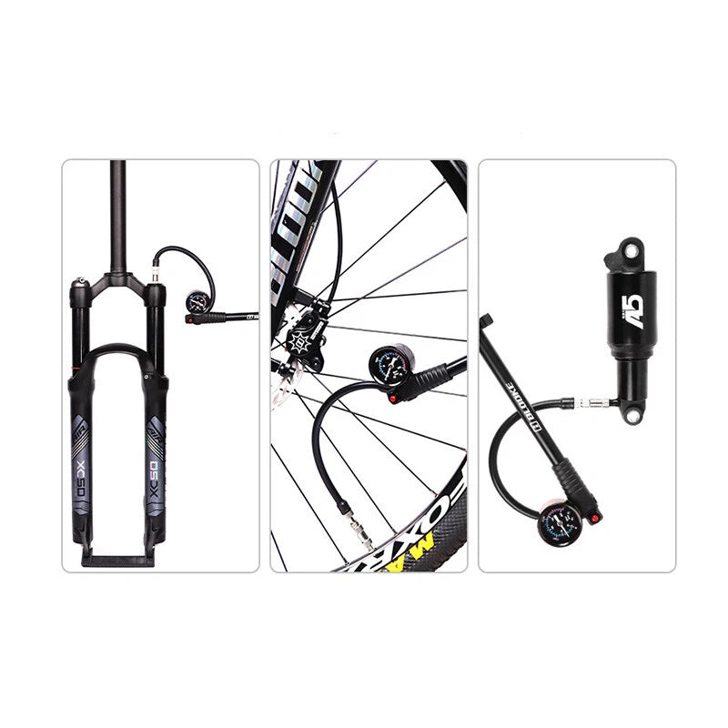 300 PSI Shock Pump for MTB Forks & Rear Shocks - Bleeder Valve