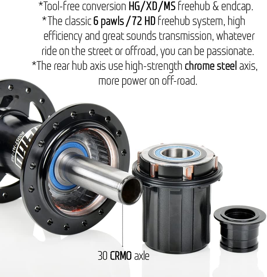 KOOZER XM490 PRO BOOST REAR - 32H (6 BOLT)