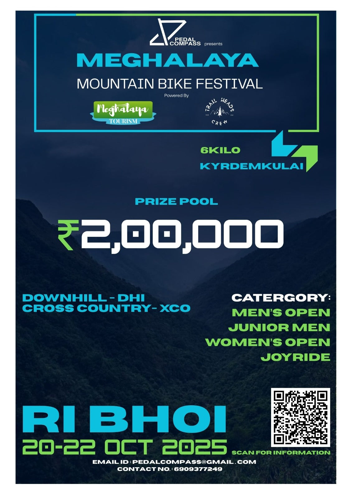 Meghalaya Mountain Bike Festival, October 20 - 22, 2025