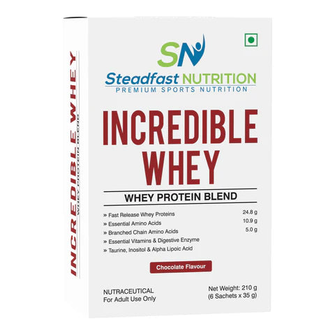 STEADFAST NUTRITION INCREDIBLE WHEY (6 SACHET PACK)