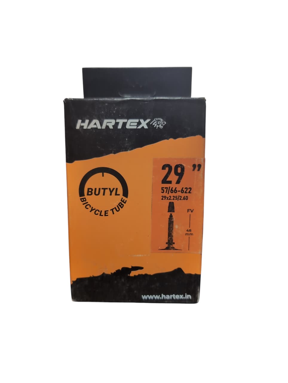 Hartex Butyl Bicycle Tube 29x2.25/2.60 Presta 48mm