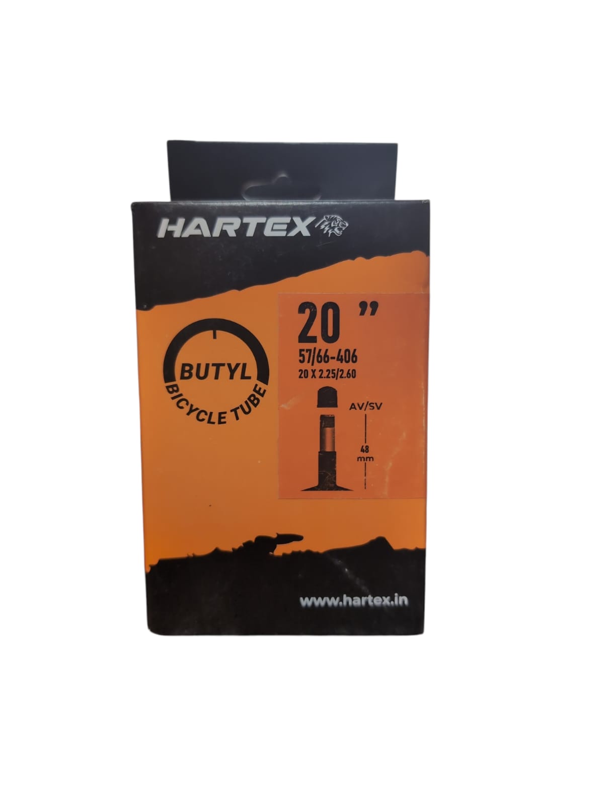 Hartex Butyl Bicycle Tube 20x2.25/2.60 Shrader Valve