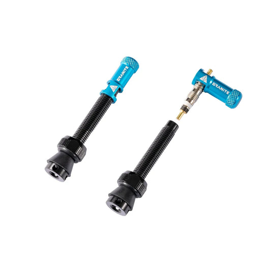 Granite Juicy Nipple Presta Valve Cap and Stem Set - 44mm